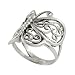Sterling Silver Butterfly Wrap Ring