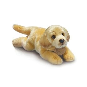Russ Berrie Yomiko Lying Yellow Lab 14 by Russ