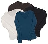 Majestic Cotton/Cashmere V-Neck Tee Shirt