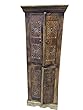 Brown Patina Cabinet Furniture Old Door Armoire Chakra Carved India Brown Patina Cabinet Furniture Old Door Armoire Chakra Carved India
