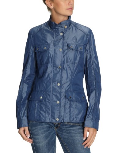 Geox Damen Jacke Slim Fit, W1120D T1198 F4105, Gr. 42 (IT 48), Blau (medium blue) Preisvergleich
