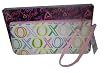Xoxo Graphics Large Wristlet Clutch Purse Handbag (White)