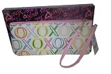 Xoxo Graphics Large Wristlet Clutch Purse Handbag (White)