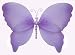 Purple Crystal Butterfly nylon hanging ceiling wall baby nursery room wedding décor