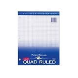 ROA20091 - Filler Paper,Quad Ruled,5-Square,3HP,11x8-1/2,20/PK,White