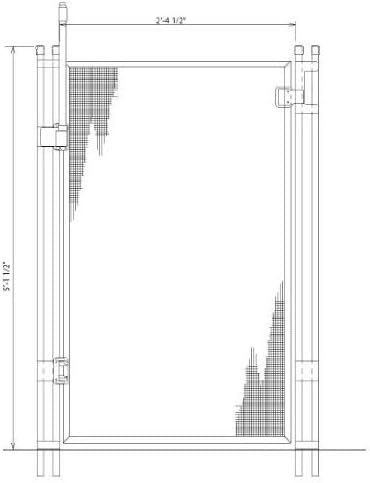 Classic Guard Self-closing Self-latching Gate - Black 5' Tall