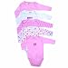 Baby : Luvable Friends 5-Pack Long Sleeve Bodysuits, Pink 24 Months