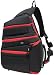 BBP DSLR Sling Bag Black/Red with iPad Slot and RAIN COVER ,fits Canon EOS 7D, 5D, 60D, 50D, Rebel T3, T3i, T2i, T1i, XS