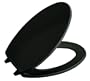 KOHLER K-4664-7 Brevia Elongated Toilet Seat, Black Black