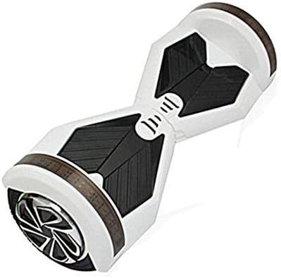 8inch Bluetooth Self Balancing 2 Wheels Mini Hover Board Electric Scooter Skateboard (White-Bluetooth)