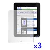 3 Pack of Premium Crystal Clear Screen Protectors for Apple iPad
