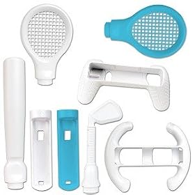 6-in-1 Sports Kit for Wii -Baseball Racquets Golf Wheel Grip by Penguin United