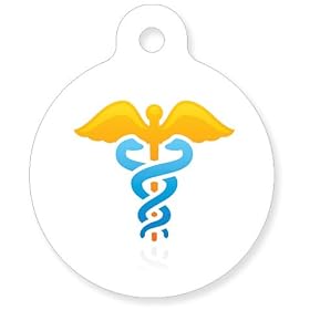 Click here to buy Medical ID - Arrhythmias - Caduceus Symbol by Medical Tag Art.