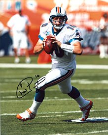 Chad Pennington Autographed / Signed Miami Dolphins Running With the Ball 8x10 Photo
