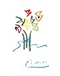Evening Flowers Floral & Botanical Art Poster Print by Pablo Picasso, 16x20