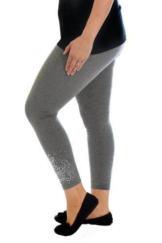 Nouvelle Womens Dot Foil Long Leggings