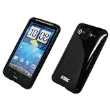 EMPIRE Black Poly Skin Case Cover for AT&T HTC Inspire 4G