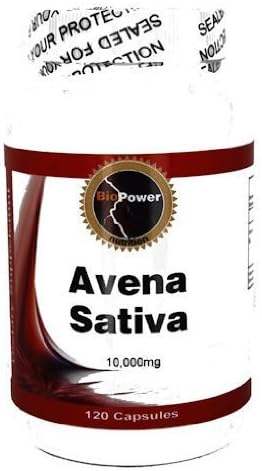 Avena Sativa 10,000mg # 120 Capsules by BioPower by BioPower
