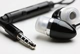Ear Bud with Play/Stop Controller and Microphone for Apple iPhone (Black)