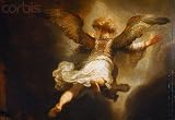 Wallmonkeys Peel and Stick Wall Decals - Detail of Angel Raphael Leaving Tobit and His Family by Rembrandt Van Rijn - 60W x 41H Removable Graphic