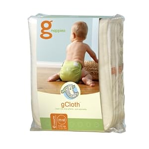 gDiapers Cloth Diaper Inserts, Medium-XLarge (6 Count)
