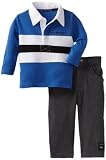 Calvin Klein Boys 2-7 Polo Top with Pant Set