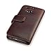 Terrapin Leather Wallet Case with Card Slots & Bill Compartment for HTC One M8 (Genuine Leather - Brown)