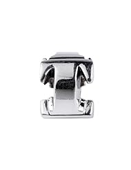 SilveRado (tm) SRM056 Sterling Silver Letter T Bead / Charm