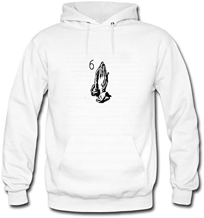 LJYZ Diy Drake 6 god pray ovo october Long Sweatshirt Hoody for Mens M White