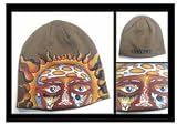 Sublime Rock Music Band Beanie Hat - Sun Print Brown Logo Skull Cap