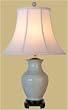 Asian Furnishings & D&eacute;cor - 26" Fine Chinese Celadon Porcelain Ribbed Vase Oriental Table Lamp