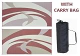 Reversible Mat 159185 Burgundy & Brown Swirl Pattern Mat 9 X 18