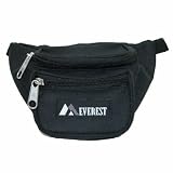 Everest Black Fanny Pack Waist Bag