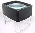 TABLE MAGNIFIER 5X POWER = stamps, coins, maps and more