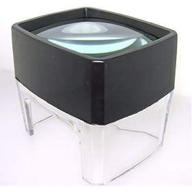TABLE MAGNIFIER 5X POWER = stamps, coins, maps and more