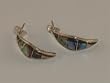 Inlaid Abalone Shell Sterling Silver Earrings - ER-0067