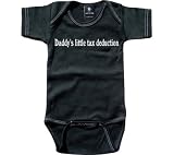 Rebel Ink Baby Infants' Daddy's Little Tax Deduction Short Sleeve Snapsuit Onesies