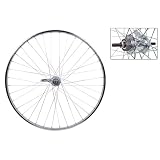 Wheel Master Rear Bicycle Wheel with Coaster Brake, 26 x 1 3/8 36H, Steel, Bolt On, Silver