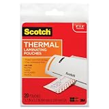 Scotch Thermal Laminating Pouches, 3.74 Inches x 5.31 Inches, 20 Pouches (TP5902-20)