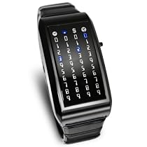 Tokyo Flash Men's Star Performer Black Ion Plated Watch #STAR/PERFOR/IPB/BLU