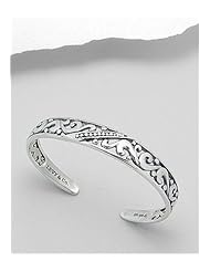 Cuff Bracelet In 92.5 Sterling Silver
