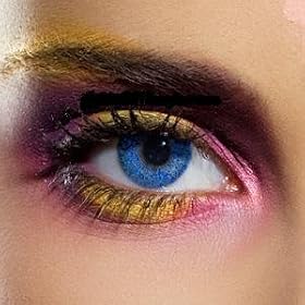 Blue Glimmer Fashion Contact Lenses...90 Day..FREE Lens Storage Case