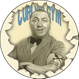 Three Stooges Curly's Gym Button B-3402
