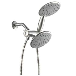Ana Bath SS1231CBN 6 Inch 1 Function Handheld Shower and Showerhead Combo Shower Set, PVD Brushed Nickel Finish