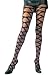  : Sheer Pantyhose with Opaque Woven Criss Cross Pattern