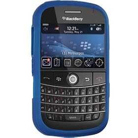 Blackberry Bold 9000 Silicone Skin Case (Blue)
