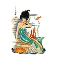Mermaid On Shell - Movie Poster / Print -- FRAMED