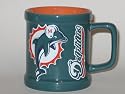 MIAMI DOLPHINS 11 oz. Team Logo Sculpted COFFEE MUG