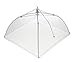 Bekith Set of 4 Pop Up Mesh Screen Food Cover Tents White - Keep Out Flies, Bugs, Mosquitos - Reusable (14 inch)