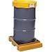 UltraTech 1320 Polyethylene P1 Ultra-Spill Deck 1-Drum Bladder System, 1500 lbs Capacity, 25-7/8" Length x 30-1/2" Width x 5-3/4" Height, Yellow